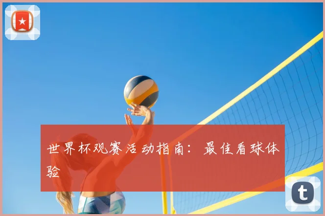 世界杯观赛活动指南：最佳看球体验
